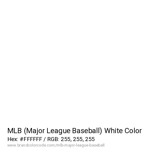 MLB (Major League Baseball)'s White color solid image preview