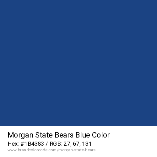 Morgan State Bears's Blue color solid image preview