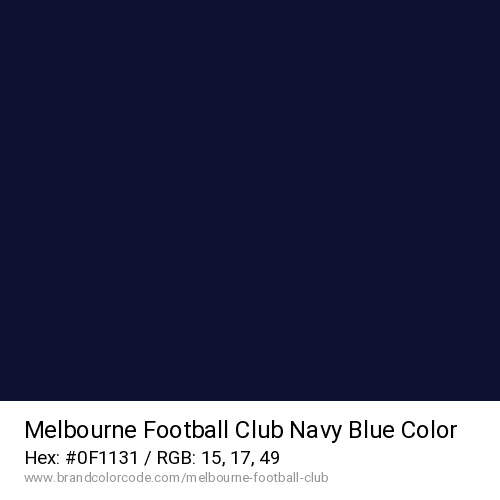Melbourne Football Club's Navy Blue color solid image preview