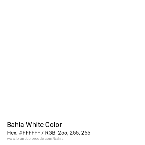 Bahia's White color solid image preview