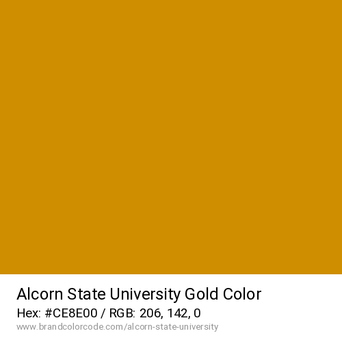 Alcorn State University's Gold color solid image preview