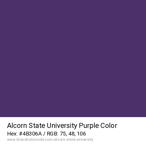 Alcorn State University's Purple color solid image preview