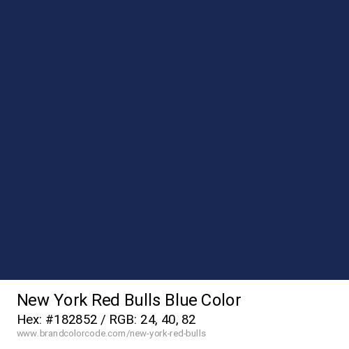 New York Red Bulls's Blue color solid image preview