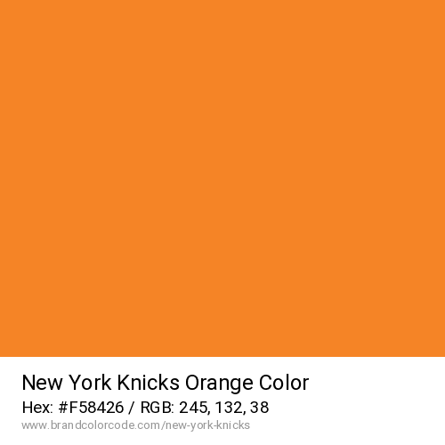 New York Knicks's Orange color solid image preview