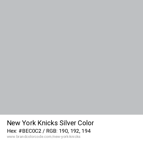 New York Knicks's Silver color solid image preview
