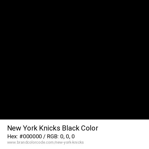 New York Knicks's Black color solid image preview