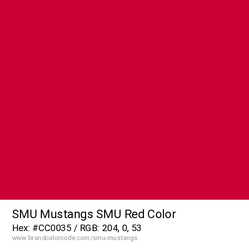 SMU Mustangs's SMU Red color solid image preview