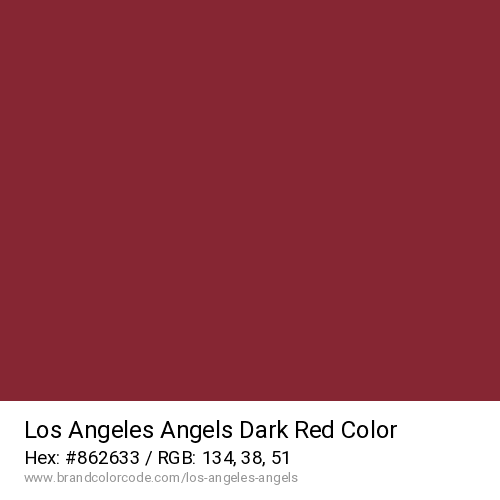 Los Angeles Angels's Dark Red color solid image preview