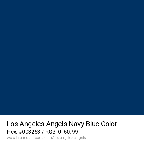 Los Angeles Angels's Navy Blue color solid image preview