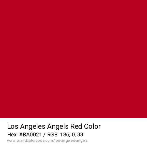 Los Angeles Angels's Red color solid image preview