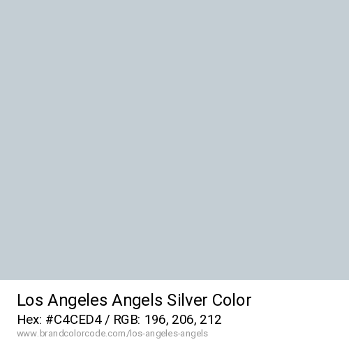 Los Angeles Angels's Silver color solid image preview
