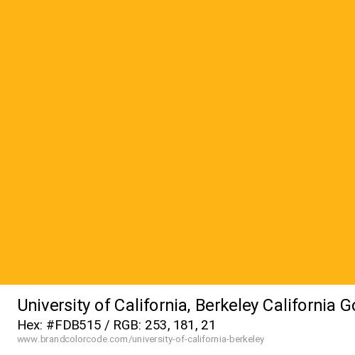 University of California, Berkeley's California Gold color solid image preview