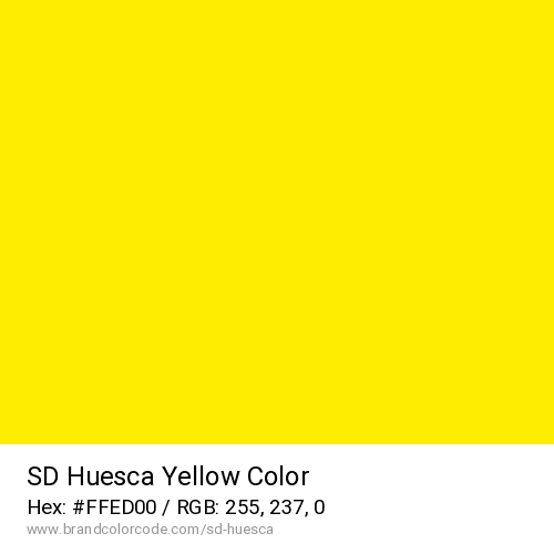 SD Huesca's Yellow color solid image preview