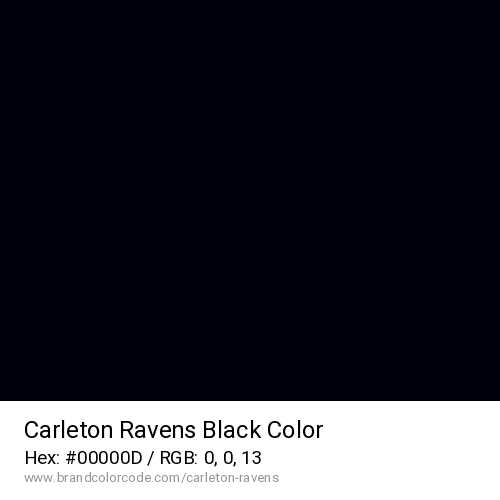 Carleton University Ravens's Black color solid image preview