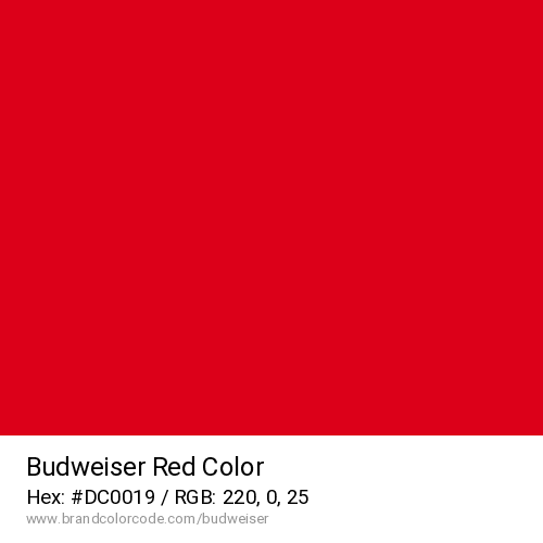 Budweiser's Red color solid image preview
