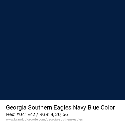 Georgia Southern Eagles's Navy Blue color solid image preview