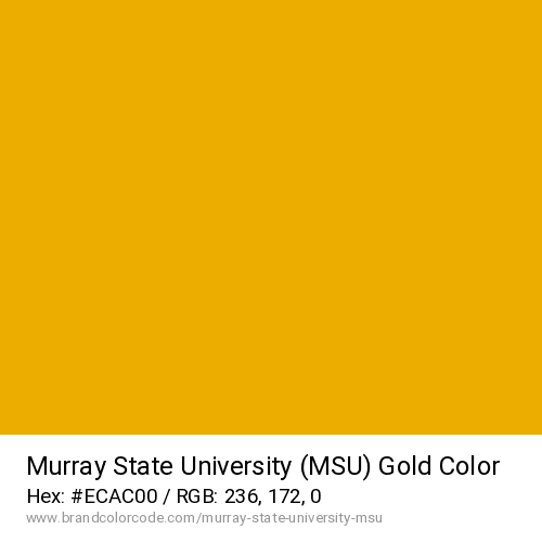 Murray State University (MSU)'s Gold color solid image preview