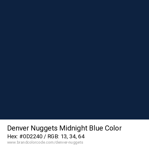 Denver Nuggets's Midnight Blue color solid image preview