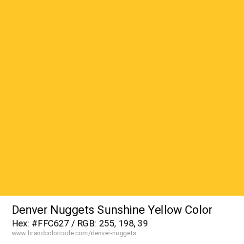 Denver Nuggets's Sunshine Yellow color solid image preview