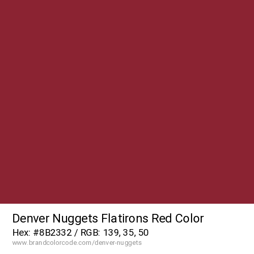 Denver Nuggets's Flatirons Red color solid image preview