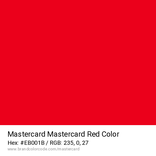 Mastercard's Mastercard Red color solid image preview