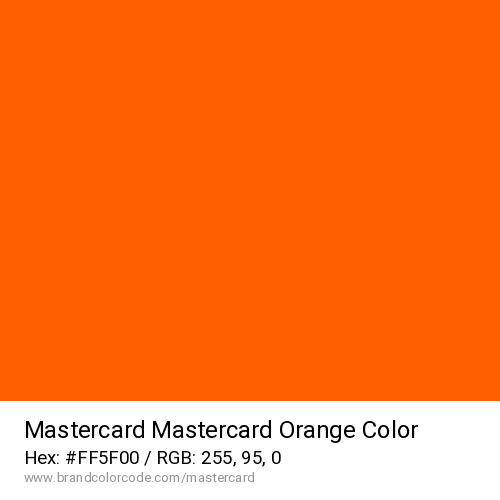Mastercard's Mastercard Orange color solid image preview