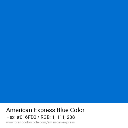 American Express's Blue color solid image preview