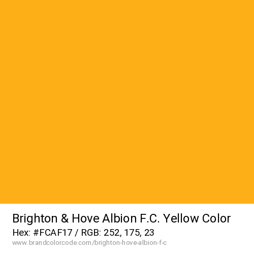 Brighton & Hove Albion F.C.'s Yellow color solid image preview