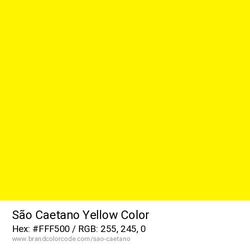 São Caetano's Yellow color solid image preview
