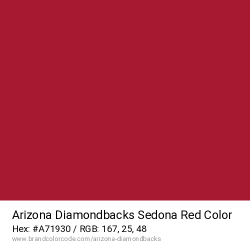Arizona Diamondbacks's Sedona Red color solid image preview