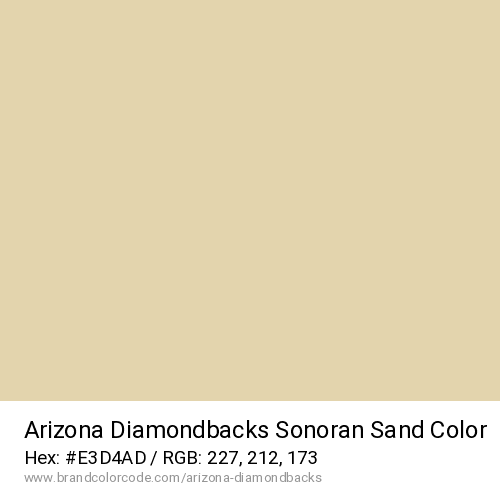 Arizona Diamondbacks's Sonoran Sand color solid image preview