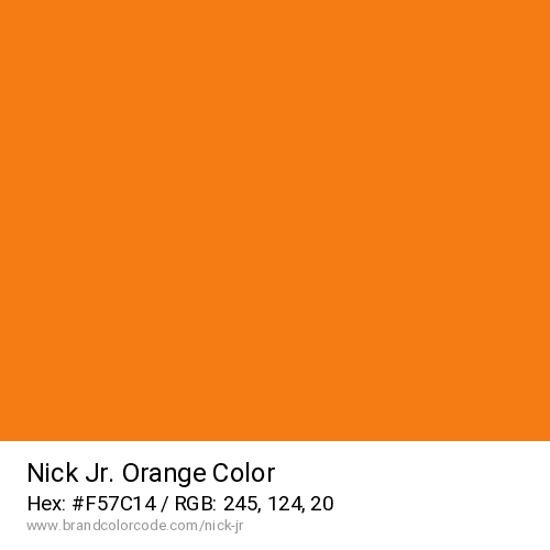 Nick Jr.'s Orange color solid image preview
