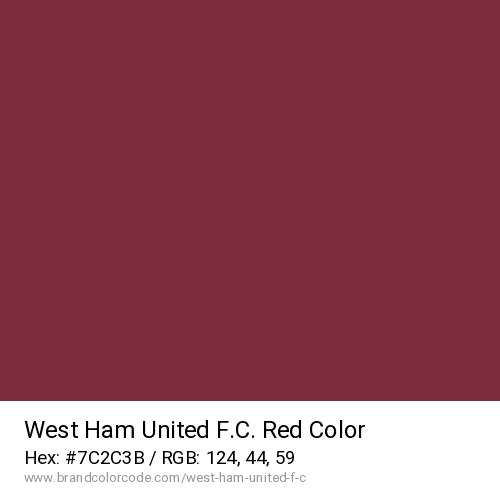 West Ham United F.C.'s Red color solid image preview