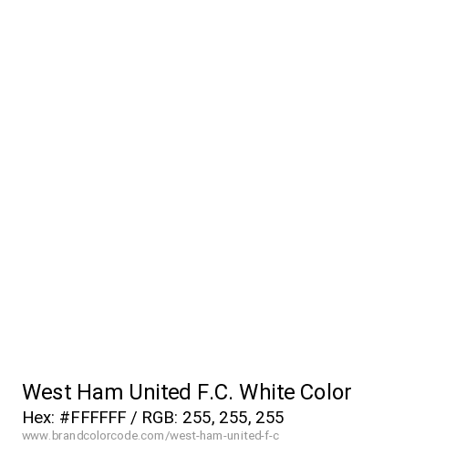 West Ham United F.C.'s White color solid image preview