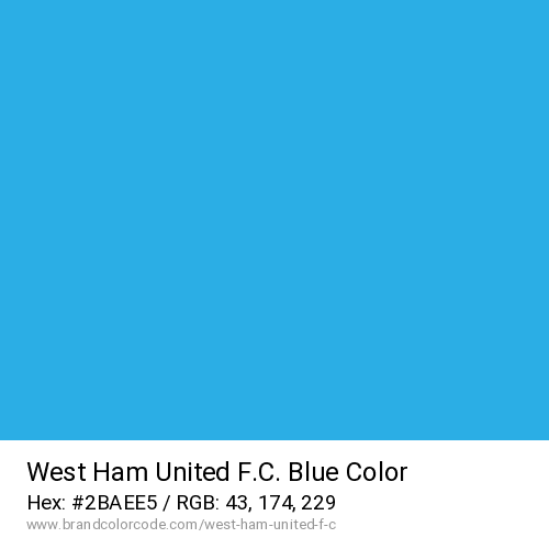 West Ham United F.C.'s Blue color solid image preview