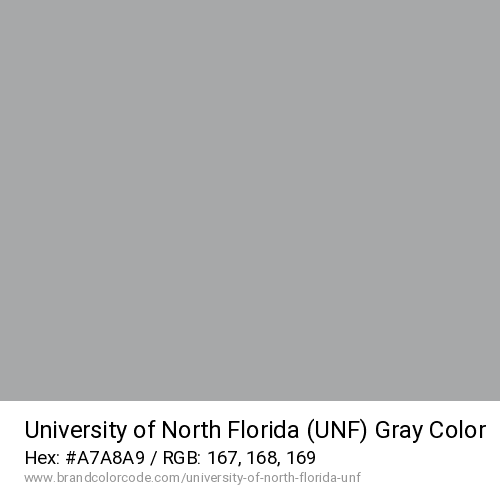 University of North Florida (UNF)'s Gray color solid image preview