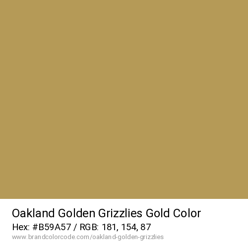 Oakland Golden Grizzlies's Gold color solid image preview