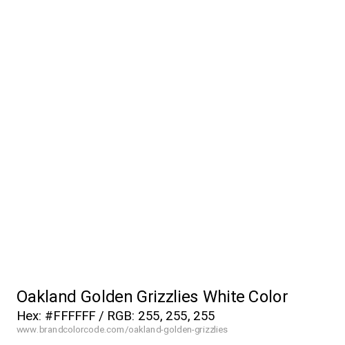 Oakland Golden Grizzlies's White color solid image preview