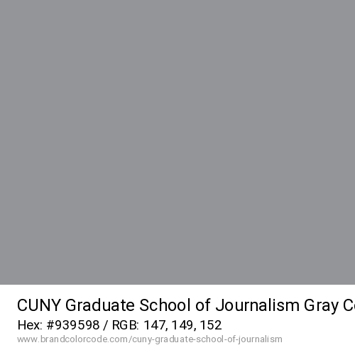 CUNY Graduate School of Journalism's Gray color solid image preview