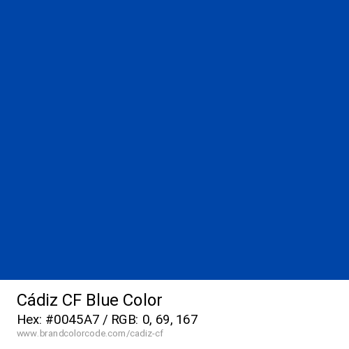 Cádiz CF's Blue color solid image preview