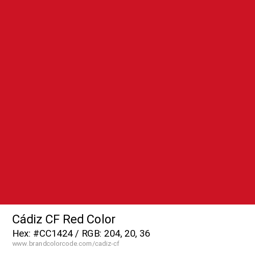 Cádiz CF's Red color solid image preview