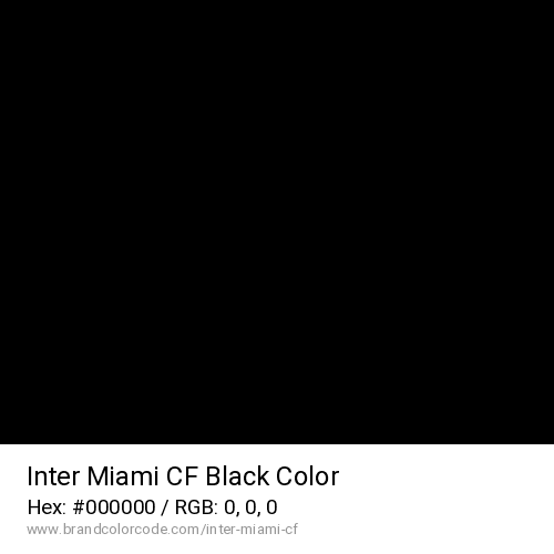 Inter Miami CF's Black color solid image preview