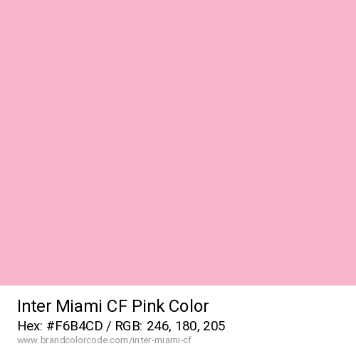 Inter Miami CF's Pink color solid image preview
