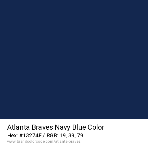 Atlanta Braves's Navy Blue color solid image preview