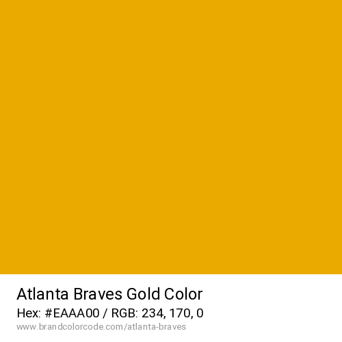 Atlanta Braves's Gold color solid image preview