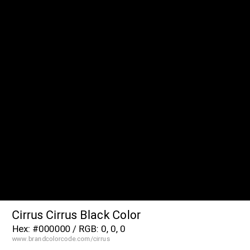 Cirrus's Cirrus Black color solid image preview