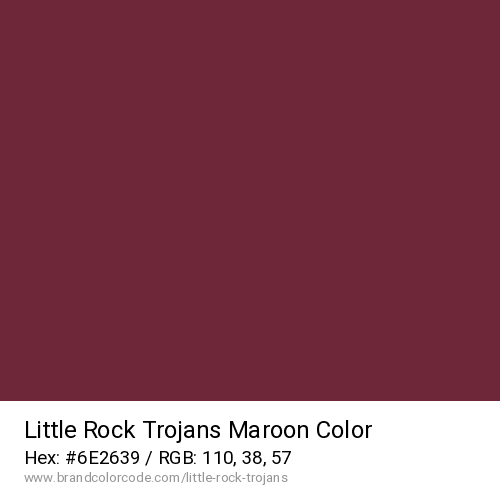 Little Rock Trojans's Maroon color solid image preview