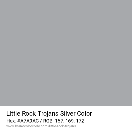 Little Rock Trojans's Silver color solid image preview
