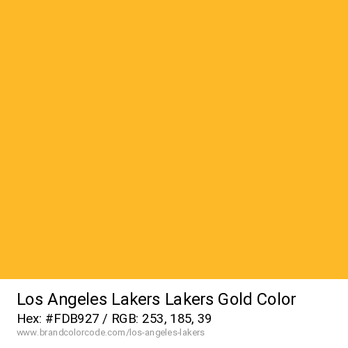 Los Angeles Lakers's Lakers Gold color solid image preview