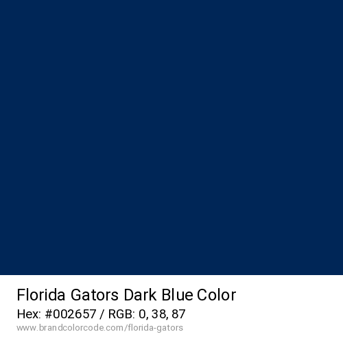 Florida Gators's Dark Blue color solid image preview